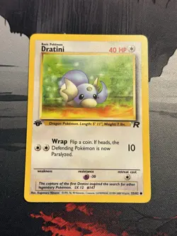 Pokemon TCG Team Rocket #53/82 Dratini 1st Edition LP - Image 2