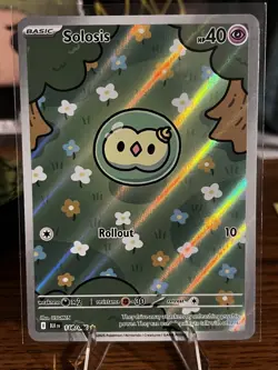 Pokemon TCG Solosis 118/086 English Illustration Rare Black Bolt NM Holo IR - Image 1