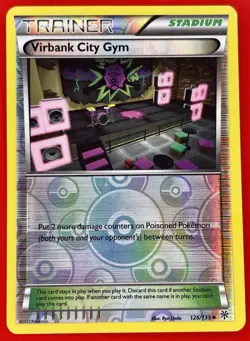 Virbank City Gym 126/135 Reverse Holo Uncommon Plasma Storm Pokemon TCG LP 2012 - Image 1
