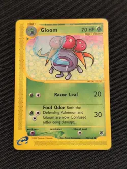Gloom - 078/165 - Expedition Base Set - Regular - Lightly Played - Pokemon TCG - Image 1