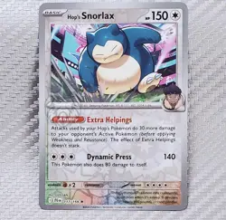 Hop's Snorlax 📈 Pokemon Journey Together JTG EN (SV09) 117/159 Reverse Holo - Image 1