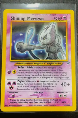 Shining Mewtwo Secret Holo | 109/105 Neo Destiny | Pokemon (Read Description) - Image 1