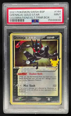 2021 Pokemon SW&SH Black Star Promos Greninja PSA 9 Mint #SWSH144 - Image 1