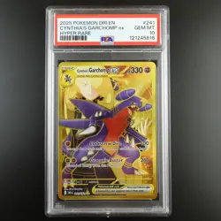 PSA 10 Cynthia's Garchomp ex 241/182 Pokemon Destined Rivals Full Art Graded - Image 1