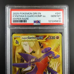 PSA 10 Cynthia's Garchomp ex 241/182 Pokemon Destined Rivals Full Art Graded - Image 2