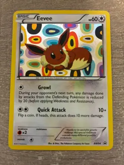 2013 POKEMON BLACK STAR PROMO Eevee [basic] #BW94 HOLO FOIL - Image 1