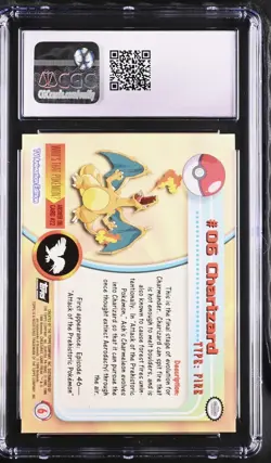 🔥Charizard Pokemon Topps (1999) Series 1 Silver Foil CGC 10 POP 11 - Image 2