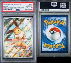 2025 POKEMON PRISMATIC EVOLUTIONS POKEMON CENTER ETB PROMO #173 EEVEE PSA 10 - Image 3
