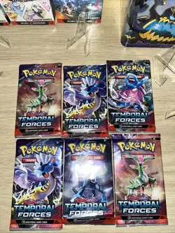 Pokemon TCG Scarlet & Violet Temporal Forces Booster Packs Lot 6 Factory Sealed - Image 3