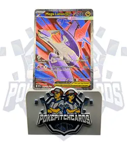 Mega Latias ex 163/132 Me01: Mega Evolution Holo Free Shipping Pokemon NM - Image 1