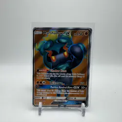 Marshadow GX 137/147 Full Art Burning Shadows Sun & Moon Pokemon TCG Heavy Play - Image 1