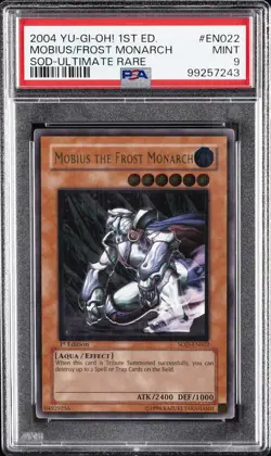 2004 YU-GI-OH! SOD-SOUL OF THE DUELIST #EN022 MOBIUS THE FROST MONARCH PSA 9 - Image 1