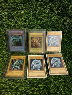 6 The Winged Dragon of Ra 1996 Yugioh GBI-003 Promo Blue Eyes White Dragon - Image 1
