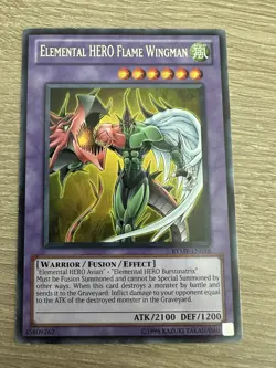 Yu-Gi-Oh TCG Elemental Hero Flame Wingman RYMP-EN016 LP - Image 1