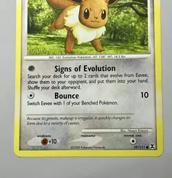 Eevee 59/111 (LP) Common Platinum: Rising Rivals 2009 Pokemon Card - Image 5