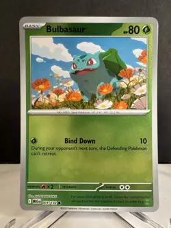 Bulbasaur 001/132 Reverse Holo Mega Evolution Pokemon Card NM - Image 1