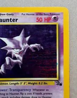 Haunter Holo Rare 6/62 Ink Smear Stain MISPRINT ERROR, Pokemon TCG Raw Card - Image 3