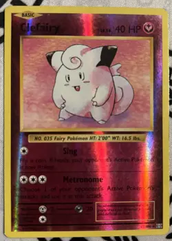 Pokemon TCG Clefairy XY Evolutions 63/108 Reverse Holo Holo Rare Card - Image 1
