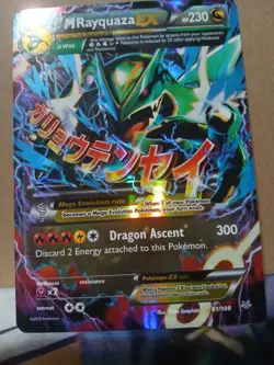 M Rayquaza EX 61/108 XY Roaring Skies Ultra Holo Rare Card Pokemon TCG NM Mint - Image 1