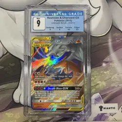 CGC 9 RESHIRAM & CHARIZARD GX 20/214 Ultra Rare Unbroken Bonds - Pokemon Card - Image 3
