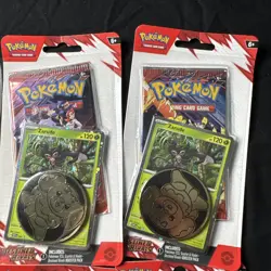 (4) Sealed Destined Rivals Packs With Promo Card & Coin Mint Pokemon - Image 2