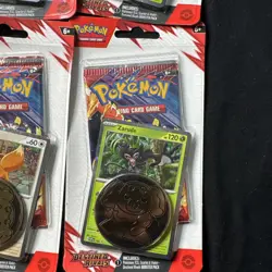 (4) Sealed Destined Rivals Packs With Promo Card & Coin Mint Pokemon - Image 5