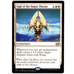 x1 Sigil of the Empty Throne J22 MTG M/NM White Rare Enchantment Jumpstart 2022 - Image 1