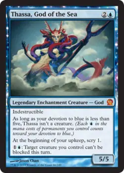 MTG English Thassa, God of the Sea NM Normal Theros - Image 1