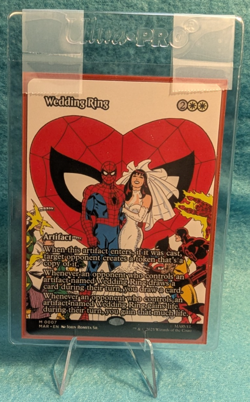 x1 Wedding Ring (Borderless) MTG Marvel Spider-Man - Regular - Artifact - #7 - Image 4