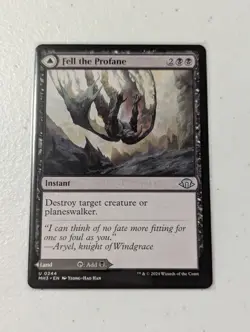 MTG Fell the Profane / Fell Mire - Modern Horizons 3 NM - Image 1
