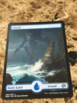 ISLAND #281 Magic MTG The Brothers' War Full Art - Image 1