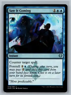 Magic The Gathering Kaldheim Saw It Coming #076/285 MTG TCG CCG - Image 1