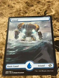 ISLAND #280 Magic MTG The Brothers' War Full Art - Image 1