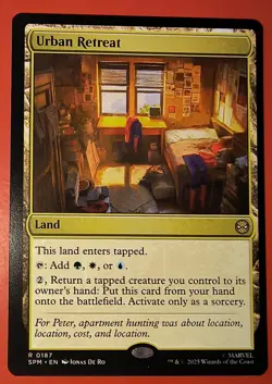 MTG: SPIDER-MAN: URBAN RETREAT , 0187, REGULAR, RARE, NM LAND - Image 1