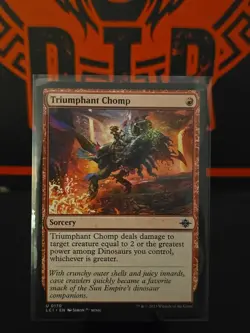 Triumphant Chomp [The Lost Caverns of Ixalan] Magic MTG NM U 0170 - Image 1