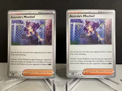 2x Acerola's Mischief - 113/132 - ME01: Mega Evolution - Uncommon - Pokemon TCG - Image 1