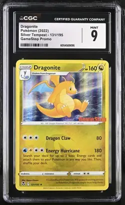 Pokemon English Dragonite Silver Tempest Gamestop Promo CGC 9 - Image 1