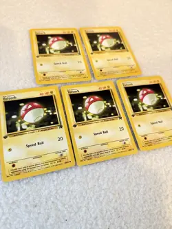 Voltorb 69/82 Team Rocket Regular Finish 1st Edition Lot Of 5 Pokemon Cards Vtg - Image 2