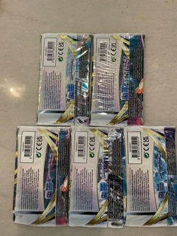 Lot of 5 Pokemon TCG Sword and Shield Silver Tempest Booster Packs (SEALED) - Image 2