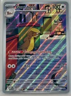 Gumshoos 153/132 Illustration Rare Pokemon Mega Evolution NM - Image 1
