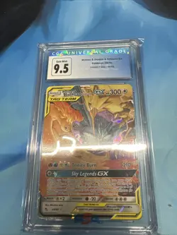 Moltres & Zapdos & Articuno GX 102/173 CGC 9.5 Japanese Pokemon TCG - Image 1