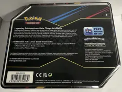 Pokemon TCG Crown Zenith Galarian Moltres Tin Brand New/Factory Sealed (5 Packs) - Image 2