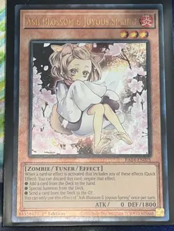 Yugioh RA04-EN025 Ash Blossom & Joyous Spring Alt Art Ultimate Rare - Image 1