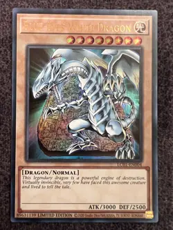 Yugioh Blue-Eyes White Dragon LC01-EN004 Ultra Rare Limited Edition NM - Image 1