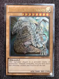 Yugioh Blue-Eyes White Dragon YSKR-EN001 Ultimate Rare Unlimited Edition NM - Image 1