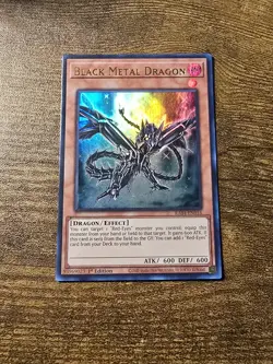 Black Metal Dragon Ultra Rare RA04-EN016 Quarter Century Stampede 1st Yugioh - Image 1