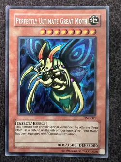 Yugioh Perfectly Ultimate Great Moth TSC-001 Prismatic Secret Rare Unlimited NM - Image 1