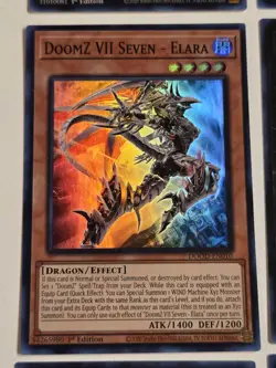 DoomZ XII End - Drastrius DOOD-EN045 Secret Rare Yugioh +8 BONUS Doom Cards! - Image 3