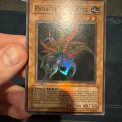YuGiOh Parasite Paracide PSV-003 Super Rare 1st Edition Mint Misprint No Anubis - Image 2