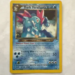 Pokemon Dark Feraligatr Holo Rare Card 5/105 Neo Destiny 2000 - Image 1